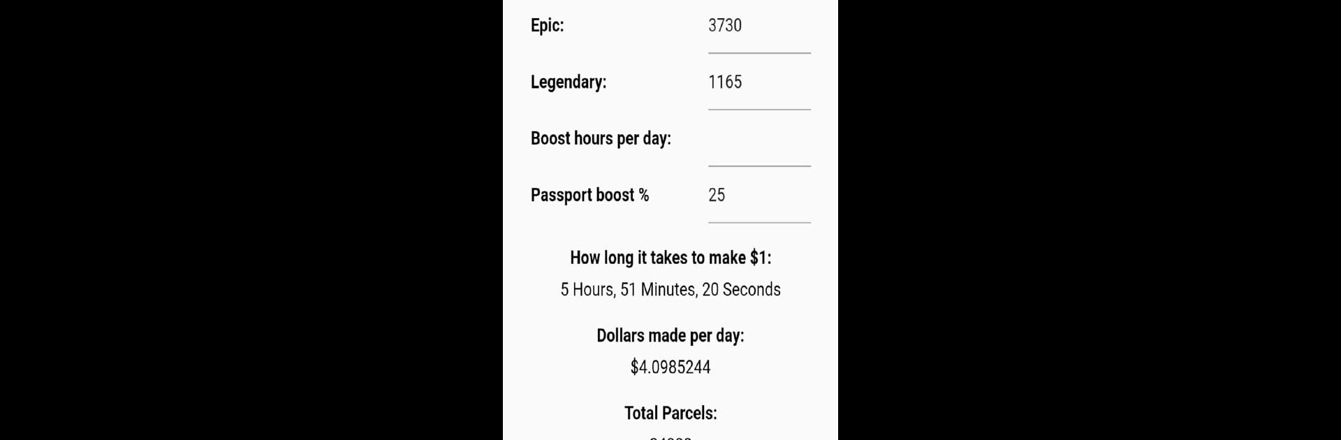 Parcely Atlas Earth Calculator