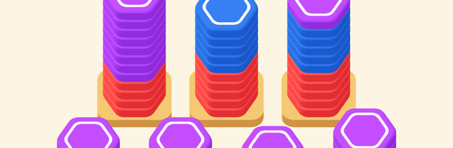 Pencil Stack Color Sort