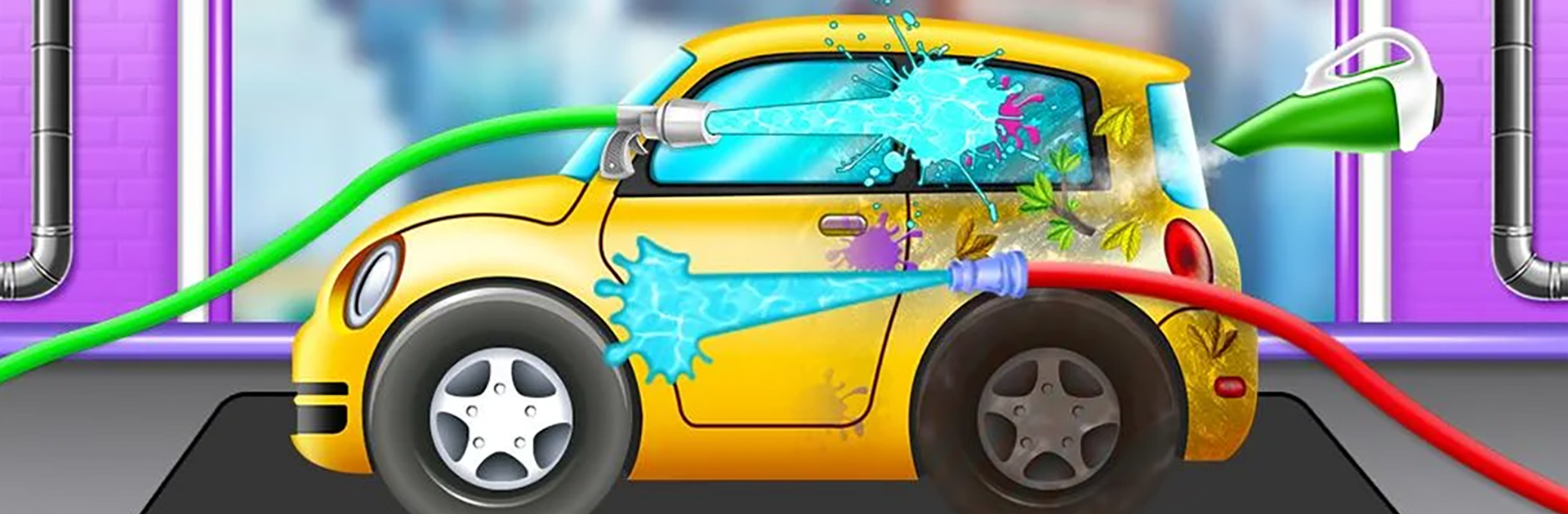 juego de lavado de coches