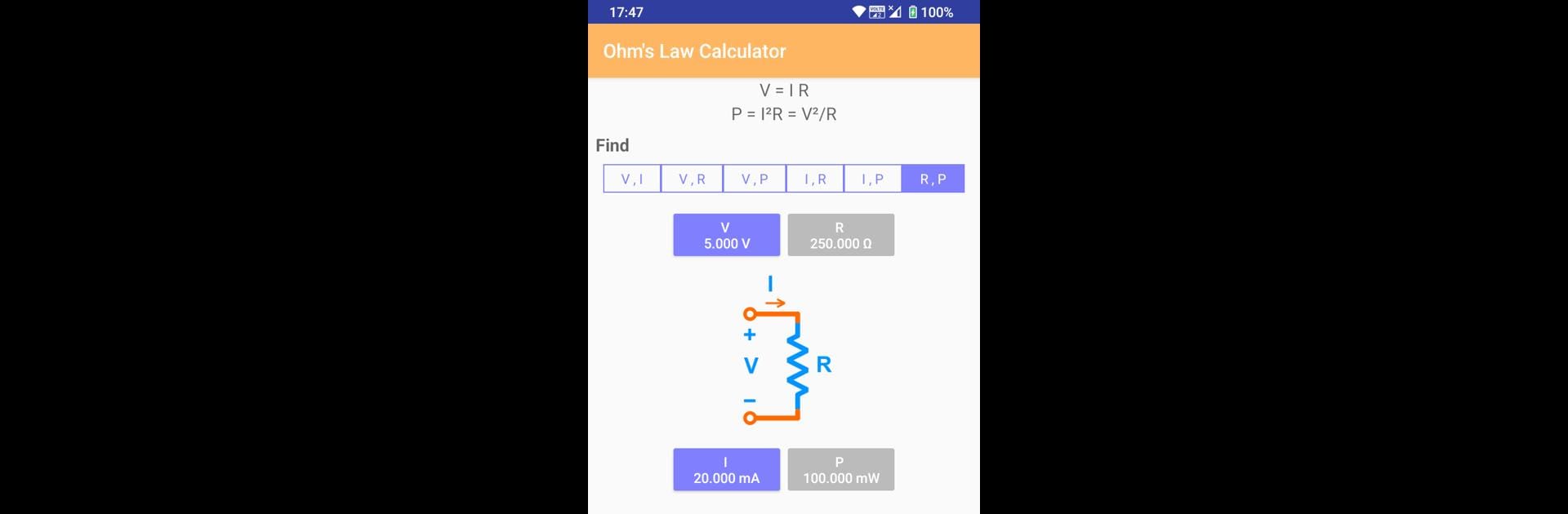 Ohm's Law Calculator
