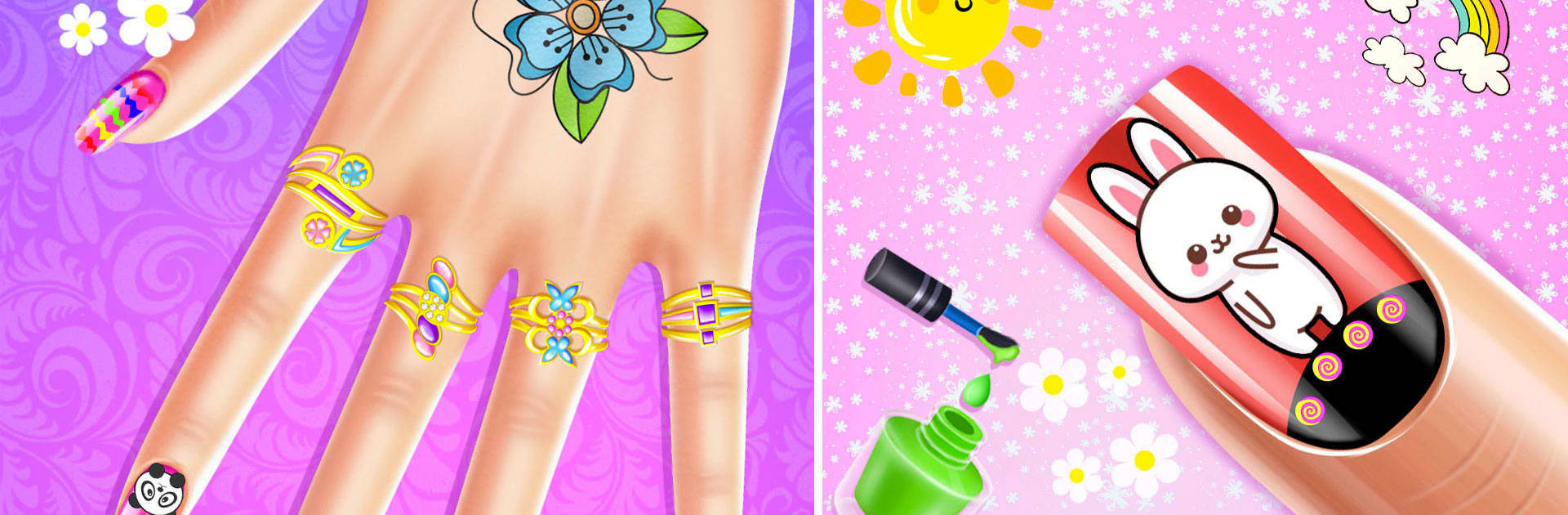 Nail polish game nail art