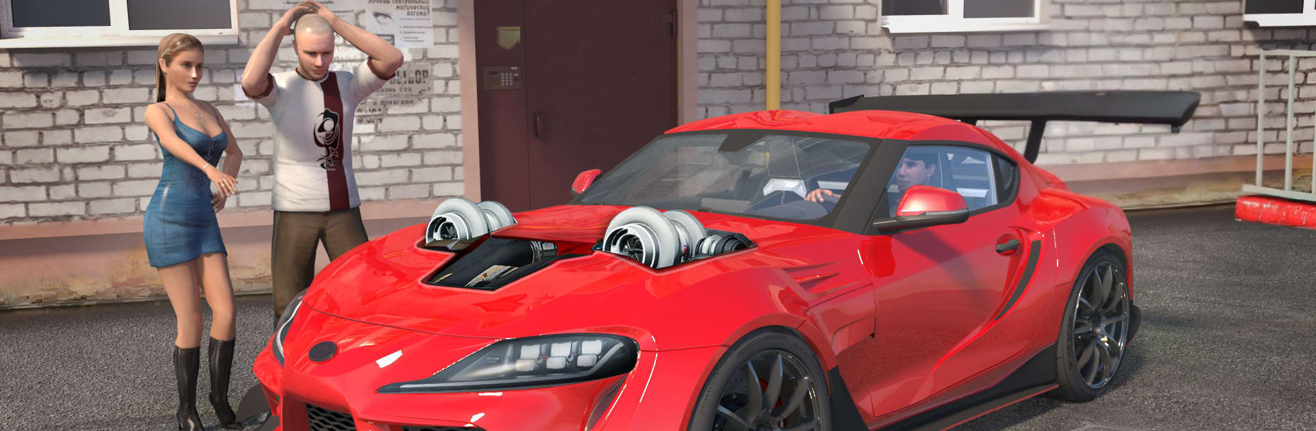 Street Racing Car Bike Driver