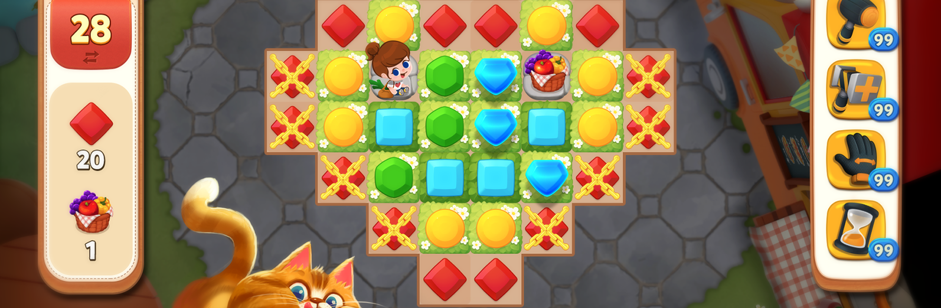 Tasty Ville : Match 3 & Design