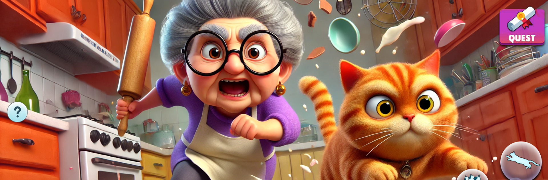 Bad Cat Chaos: Prank Gran Sim