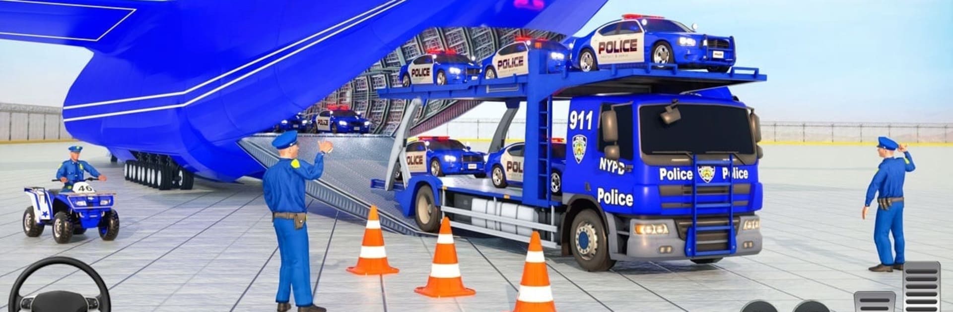 Police Cargo Transports Truck