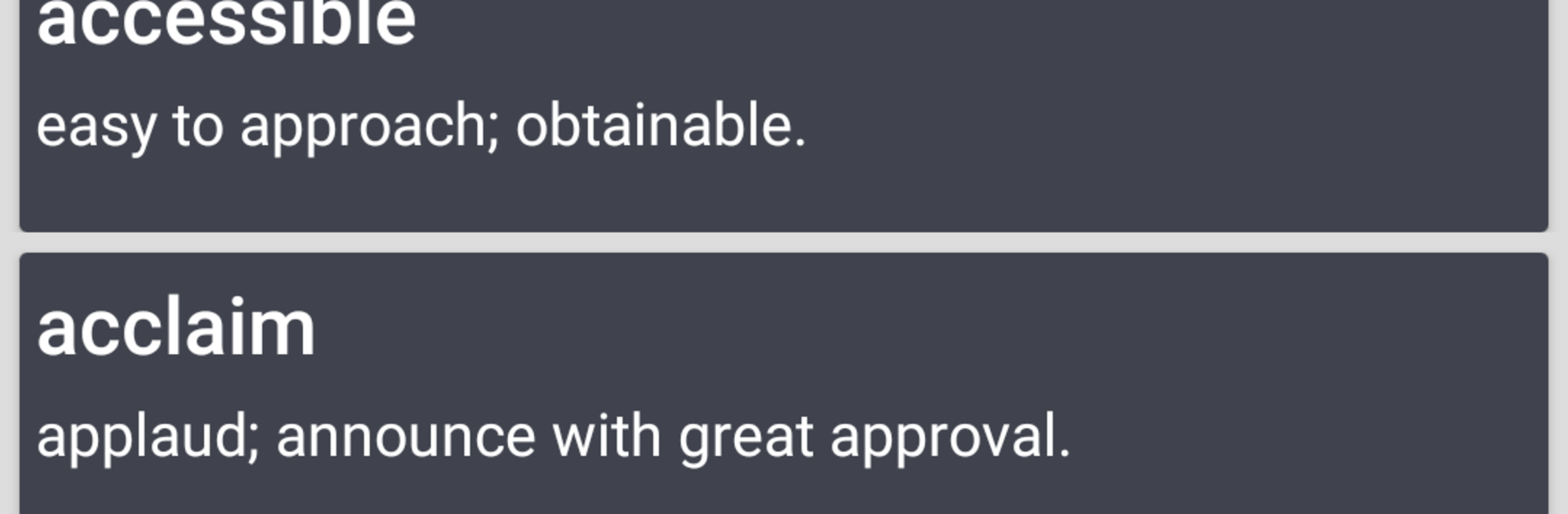 Vocabulary for SAT
