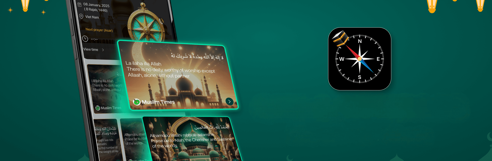 Muslim Times - Qibla Compass