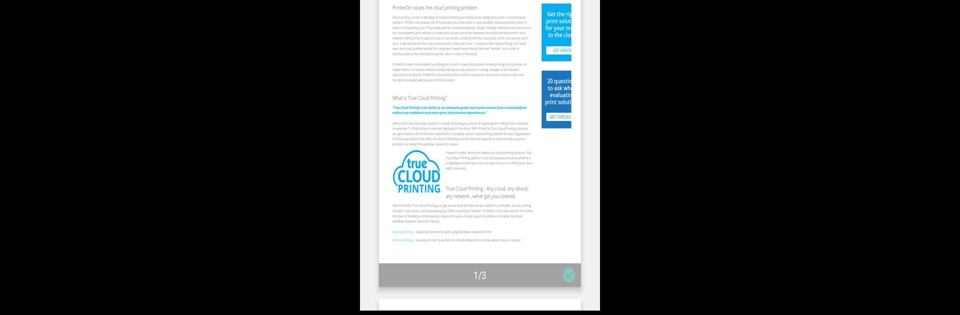 PrinterOn Print Service