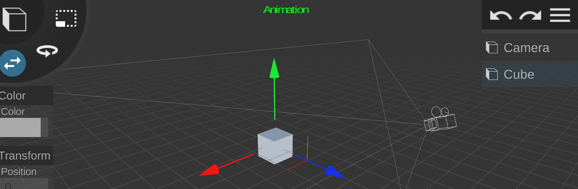 Prisma3D - Modelo, Animação