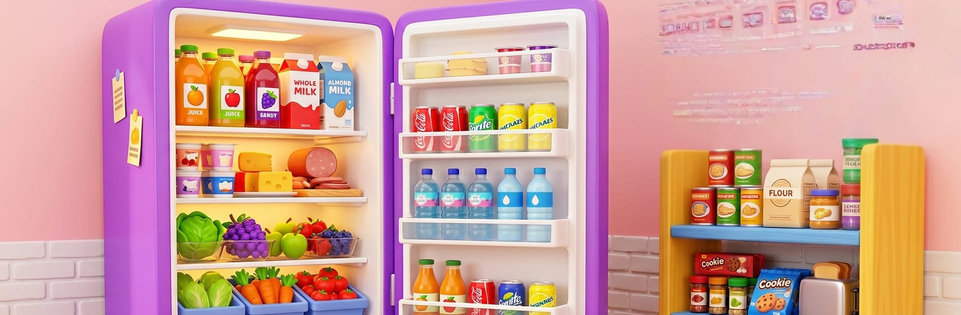 Fill Up Fridge Organizing ASMR