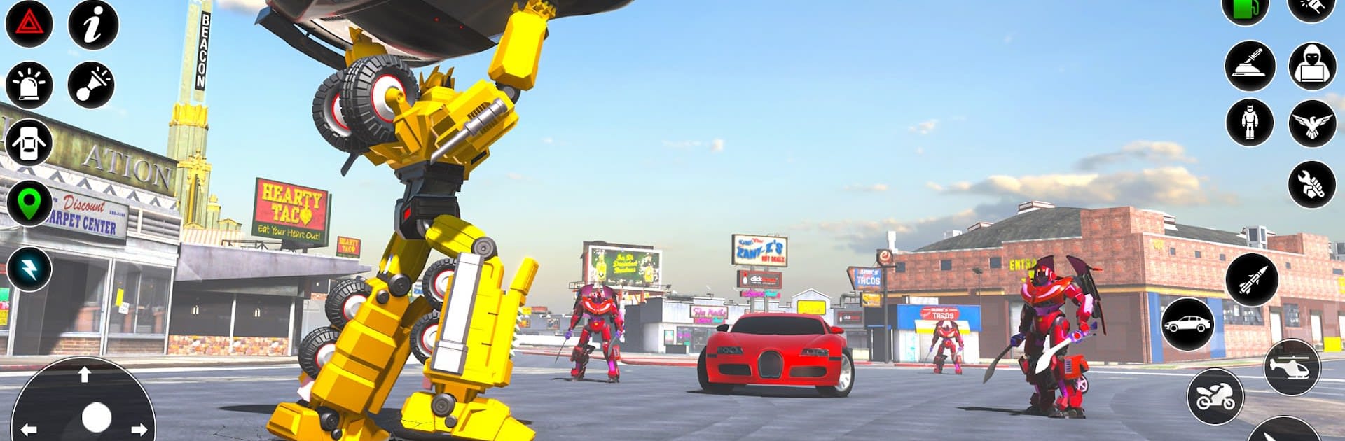 Flying Robot Car Transform