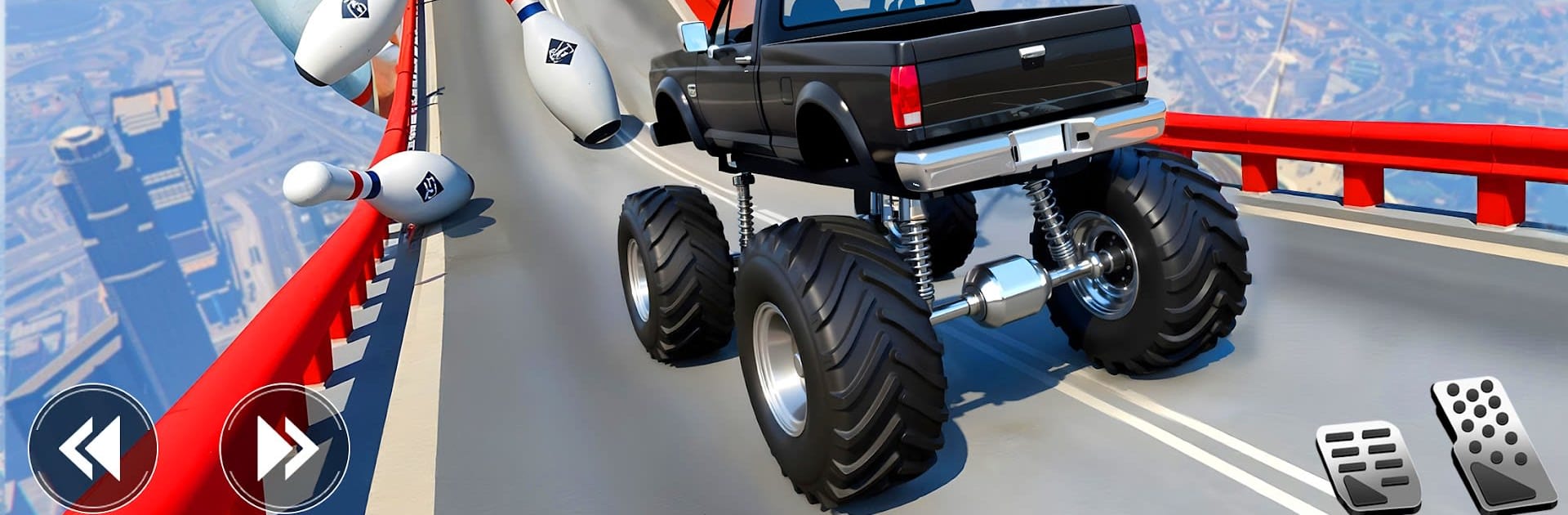 Mega Ramp Monster Truck Stunts