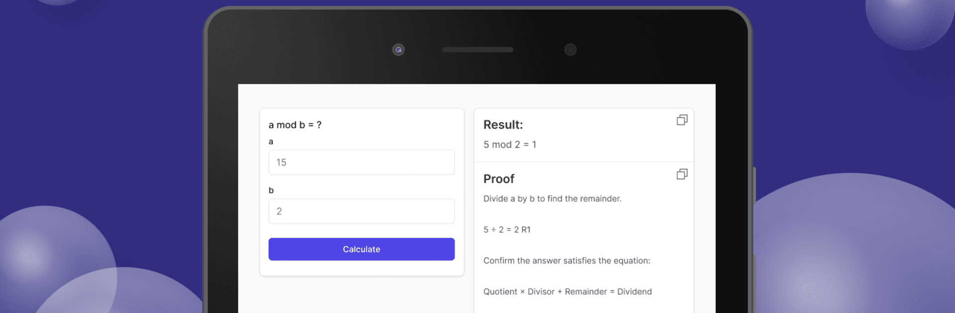 Modulo Calculator