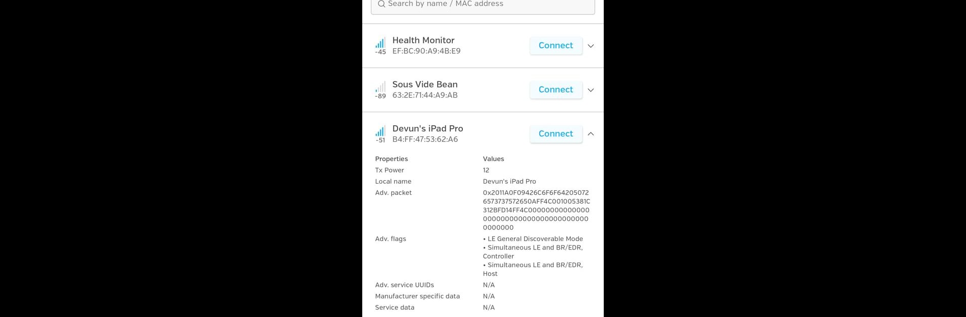 LightBlue® — Bluetooth LE