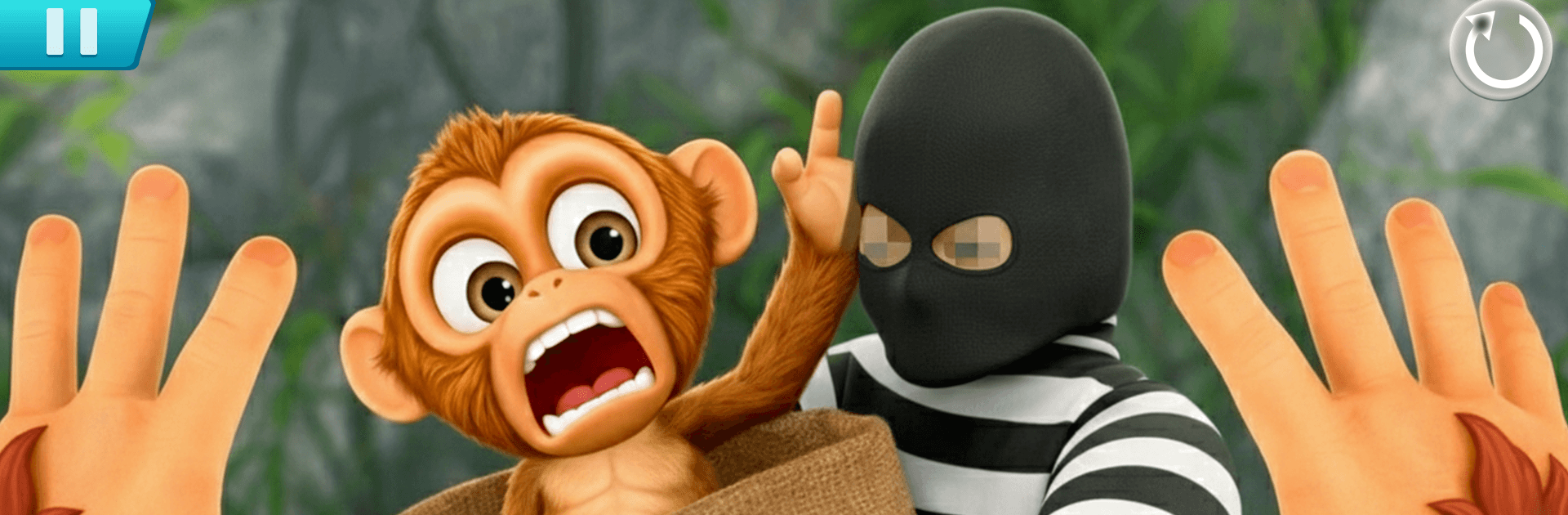 Zoo Chaos Monkey Prank Game 3D