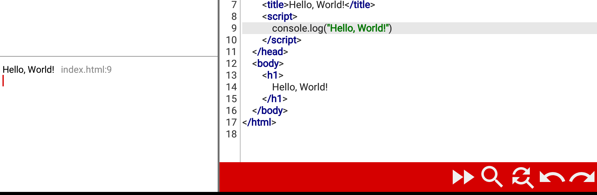 WebCode - ide for html, css and javascript