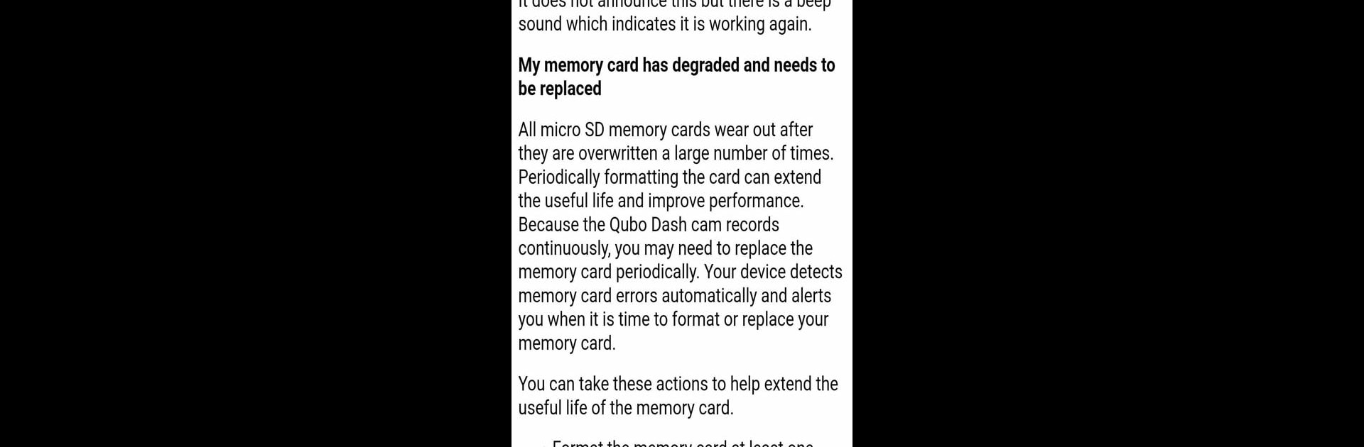 Qubo Dash Cam Guide