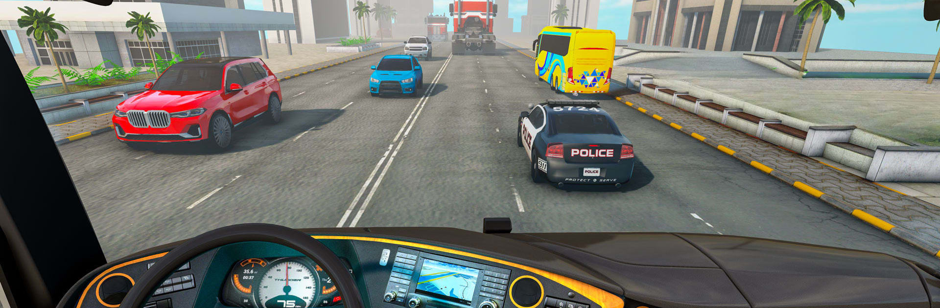 Racing in Bus - Bus Games