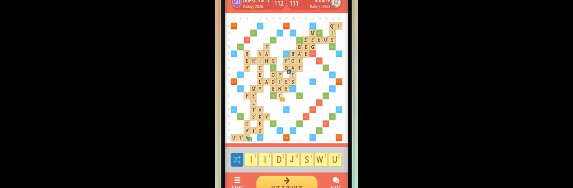 Rackword - Online word game