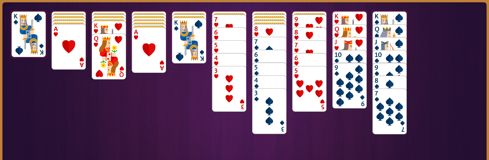 Simple Spider Solitaire