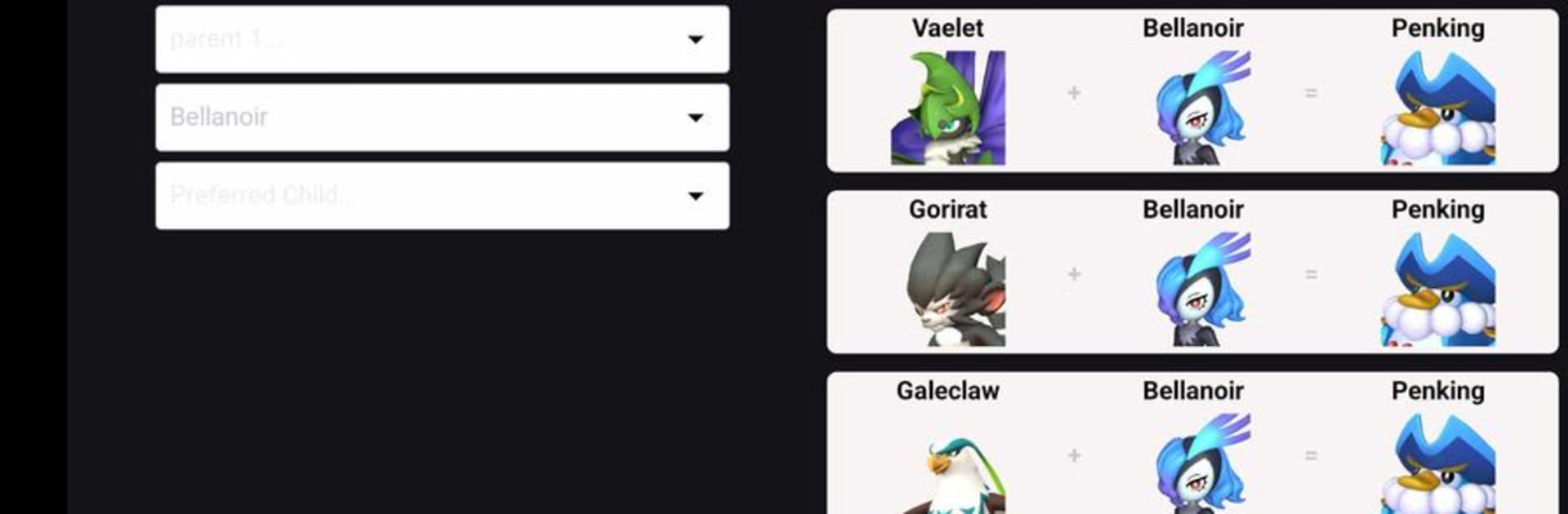 Palworld Breeding Calculator