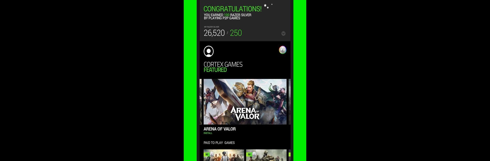 Razer Cortex Games: Rewards