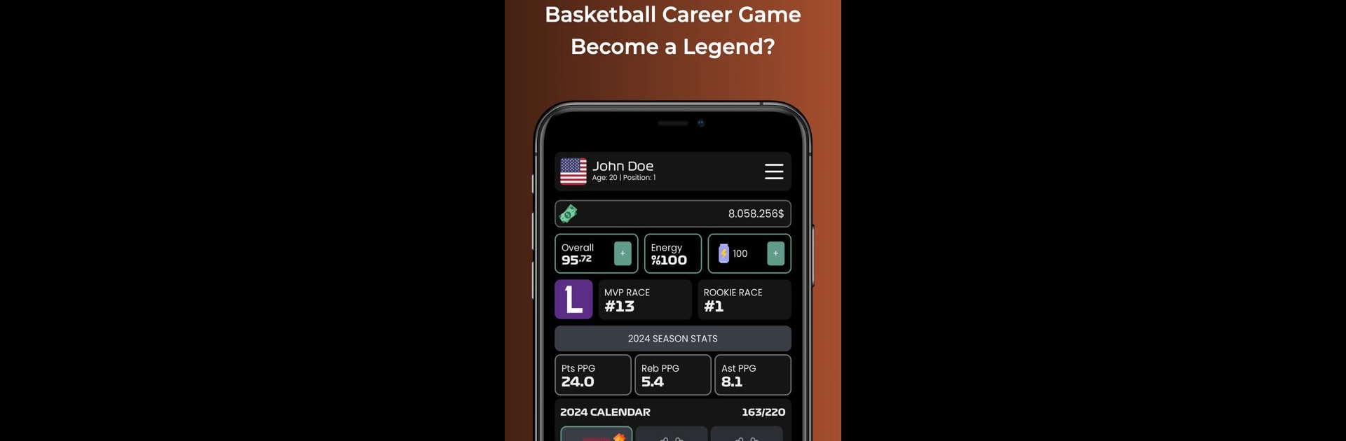 Basketball Career Game