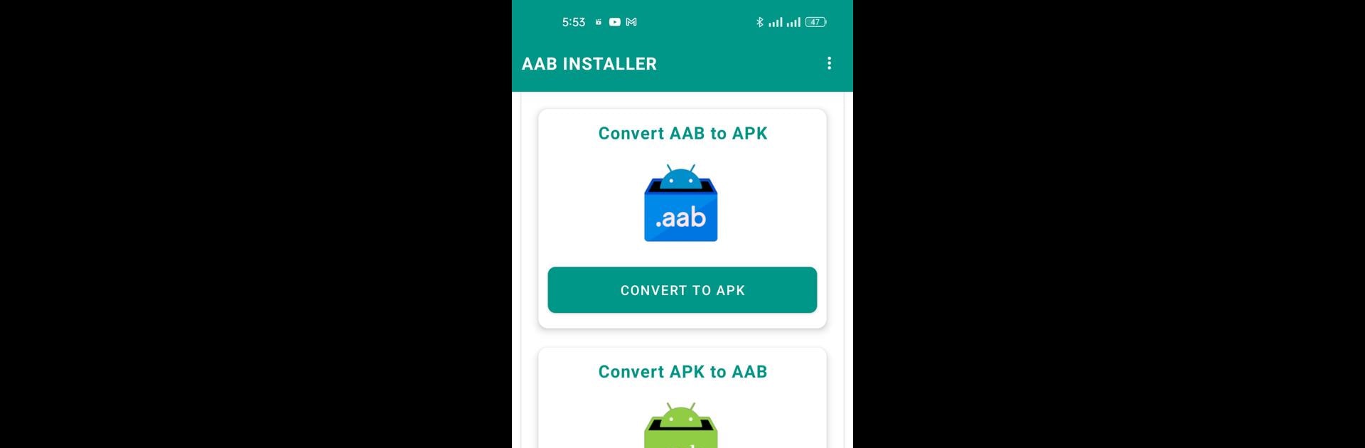 AAB to APK Converter Installer