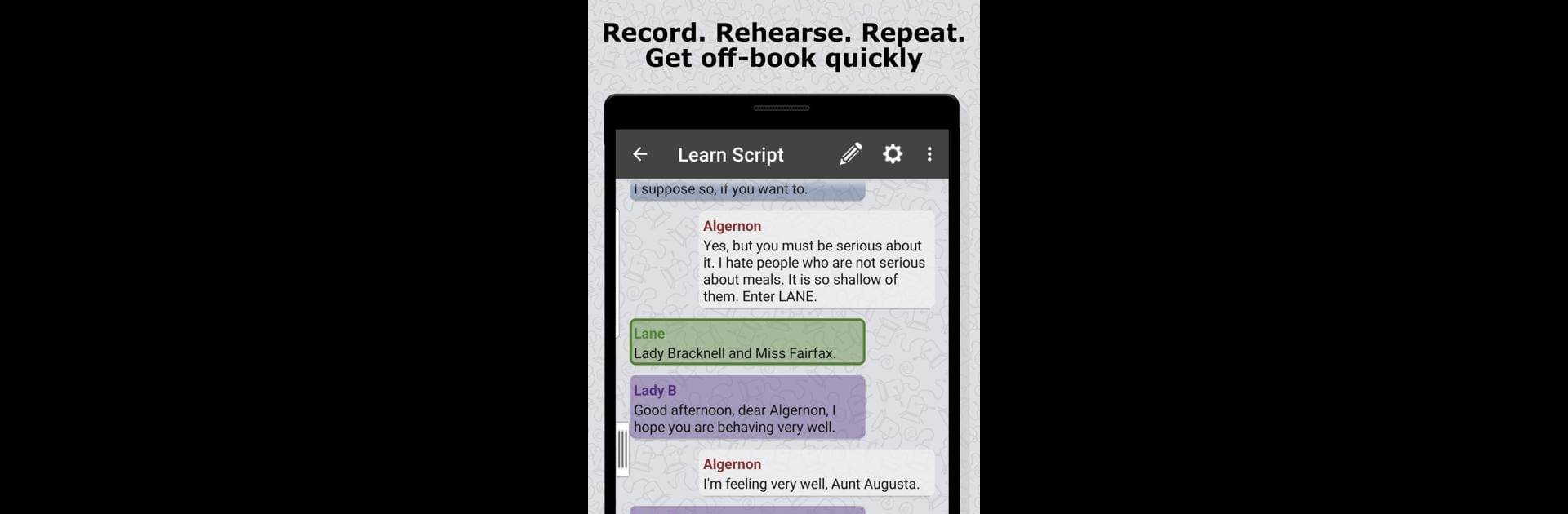 Script Rehearser