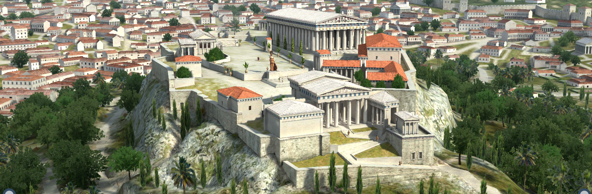 Acropolis educational 3D scene