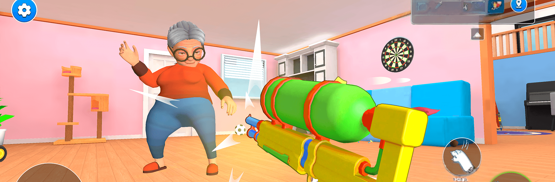 Bad Cat Angry Granny Prankster