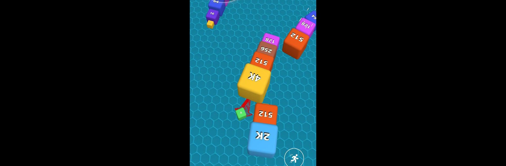 2048 Snake : Number Cube Snake