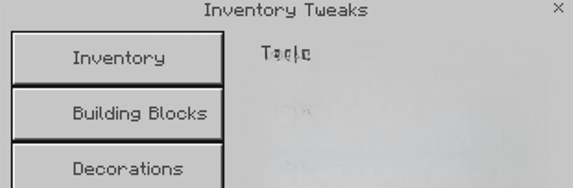 Inventory Tweaks Minecraft