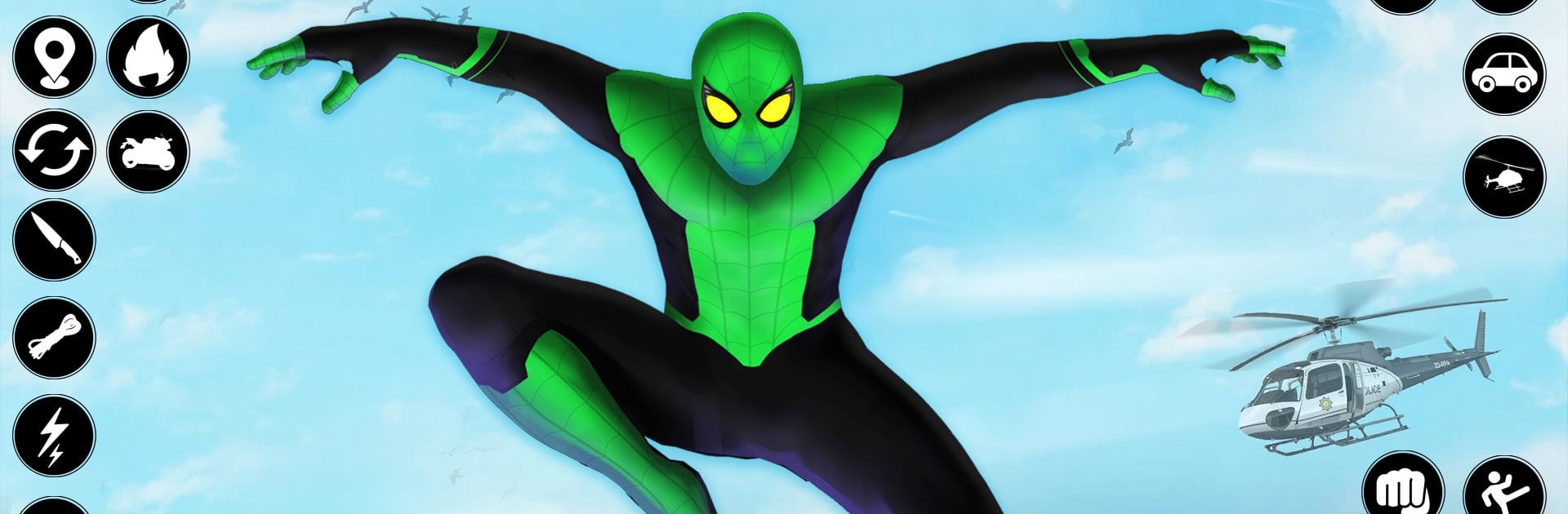 Miami Spider Rope Hero Mission
