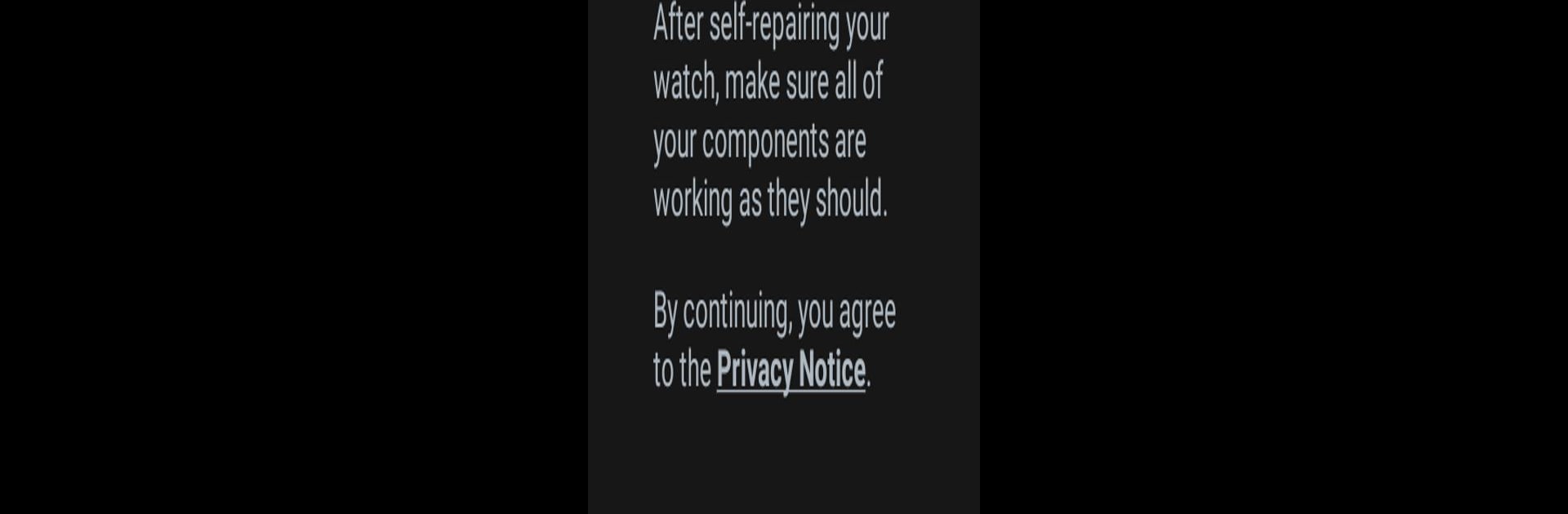 Self Repair Assistant(Watch)