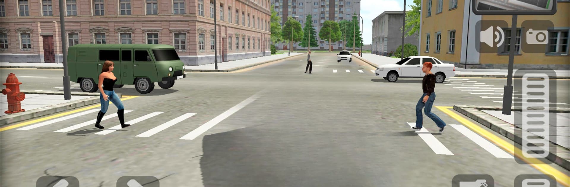 Lada 2107 Russian City Driving