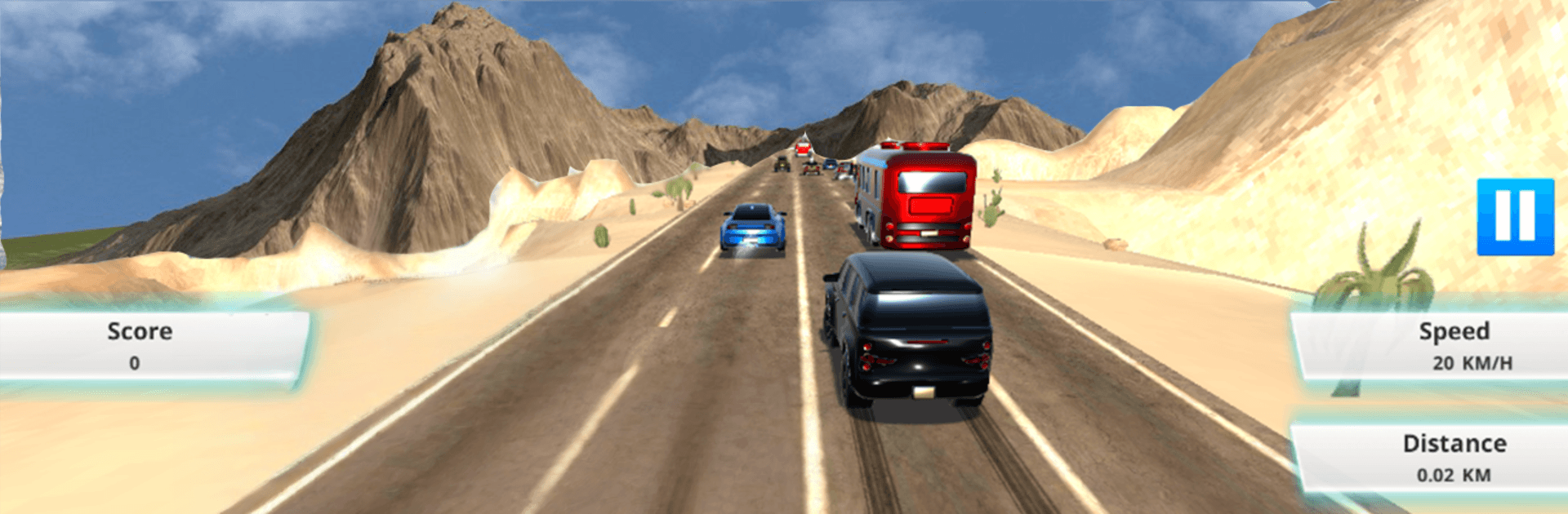 Speed Racer in Traffic: Busy Roads