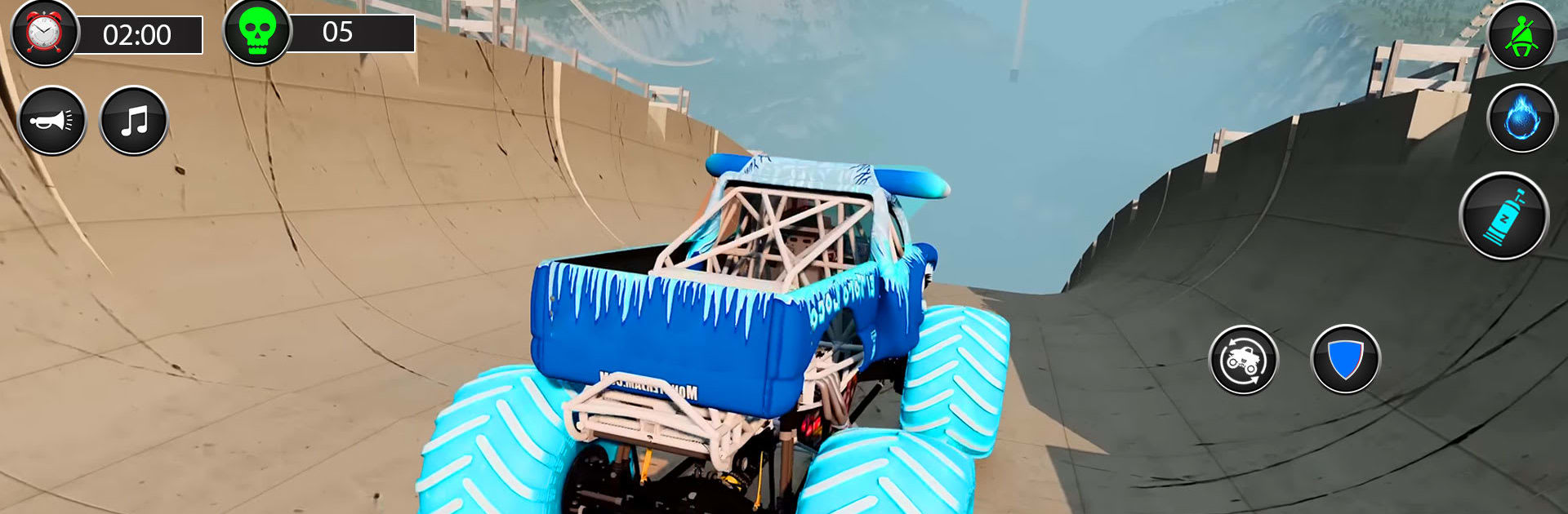 Crazy Monster Truck Derby Game