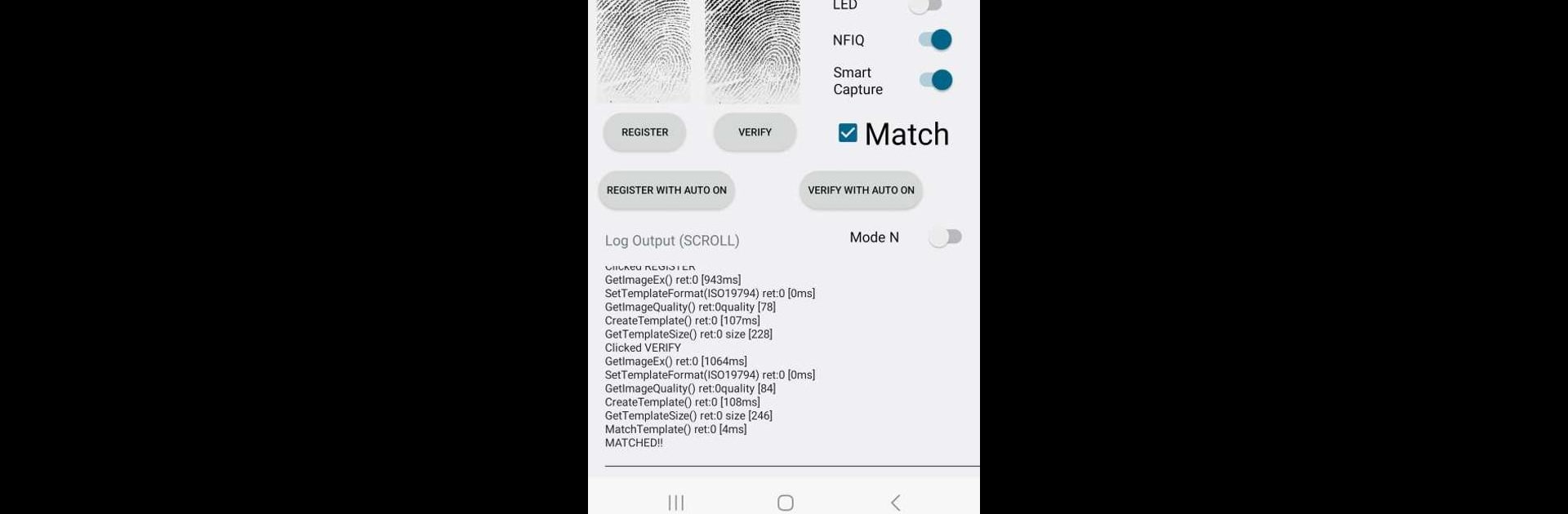 SecuGen USB Fingerprint Demo