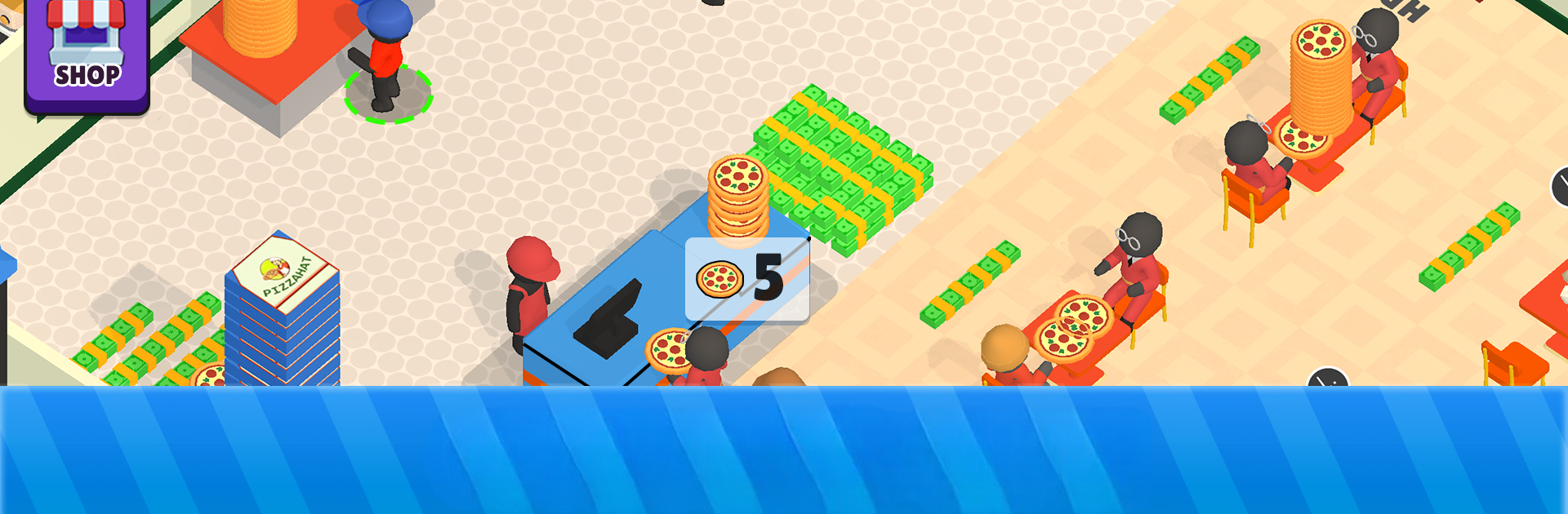 Idle Pizza Shop Tycoon Game