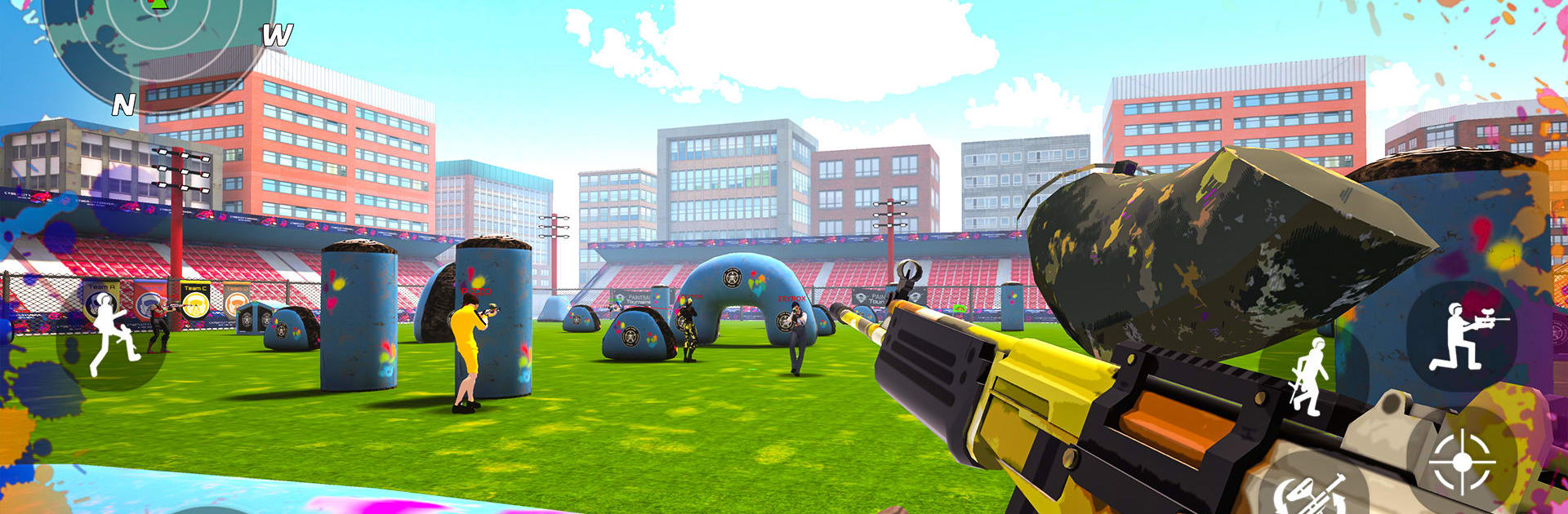 Paintball Battle Arena - PvP Shooting Games