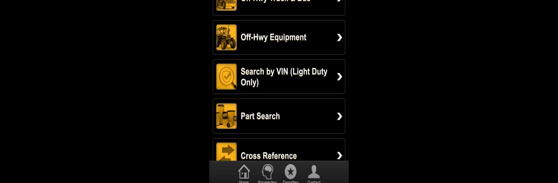 Wix Filters Mobile Catalog