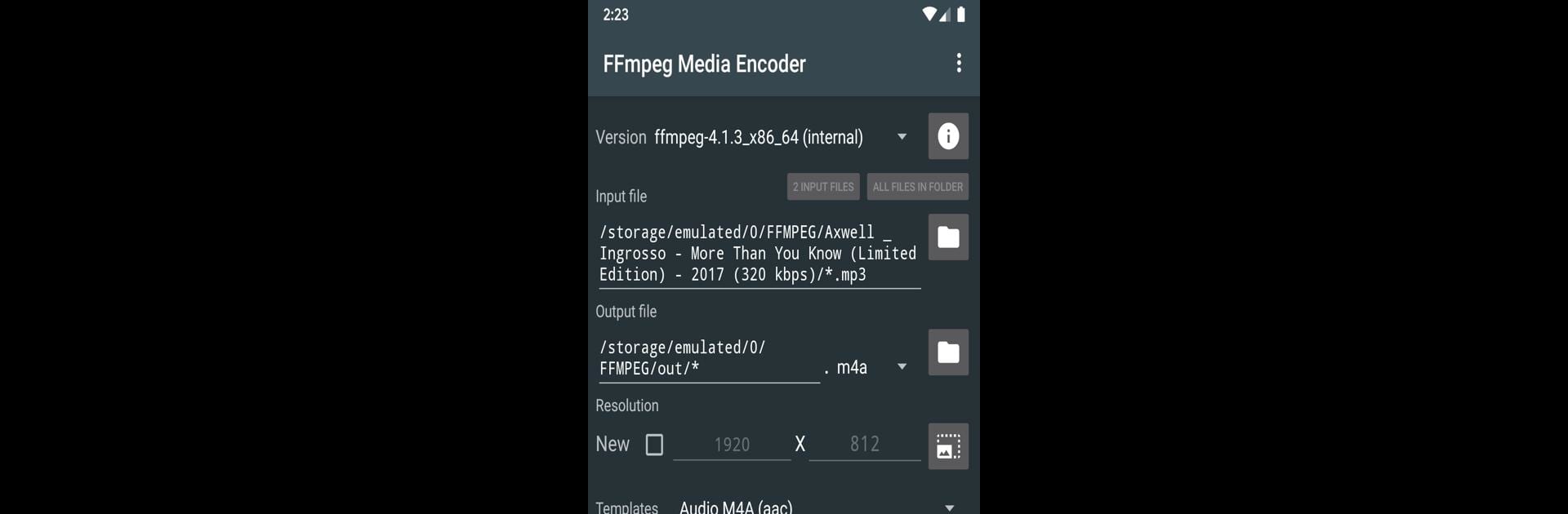 FFmpeg Media Encoder