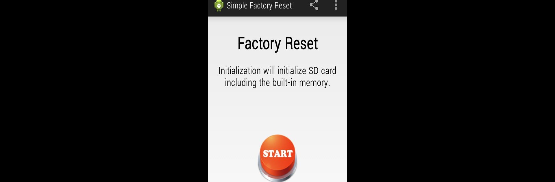 Simple Factory Phone Reset
