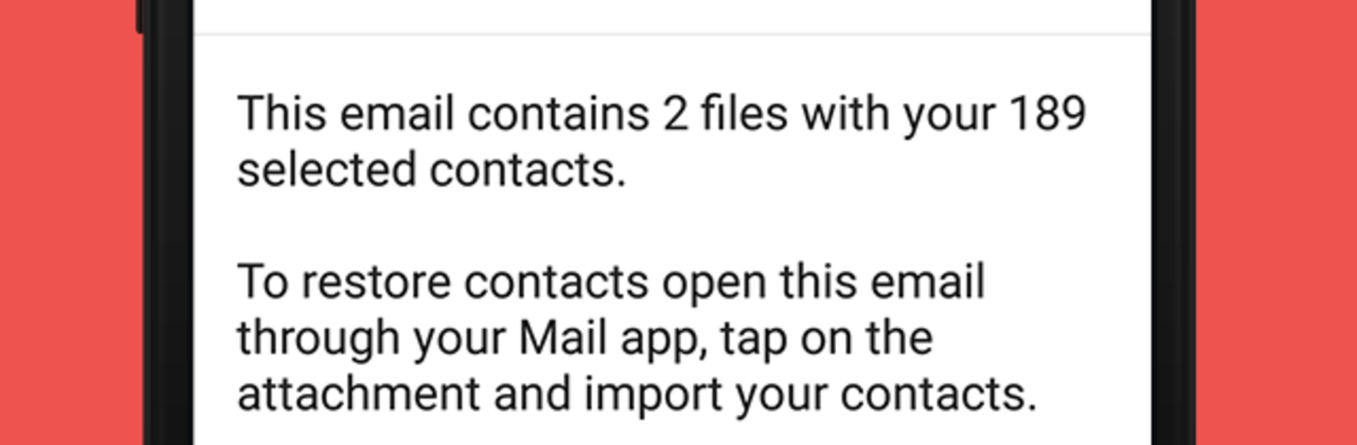 Easy Backup - Contacts Transfer and Restore