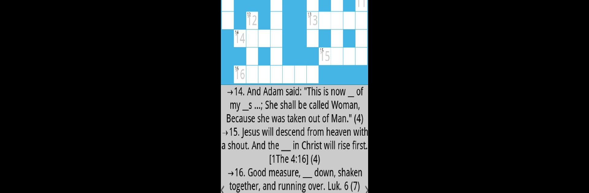 Bible Crossword