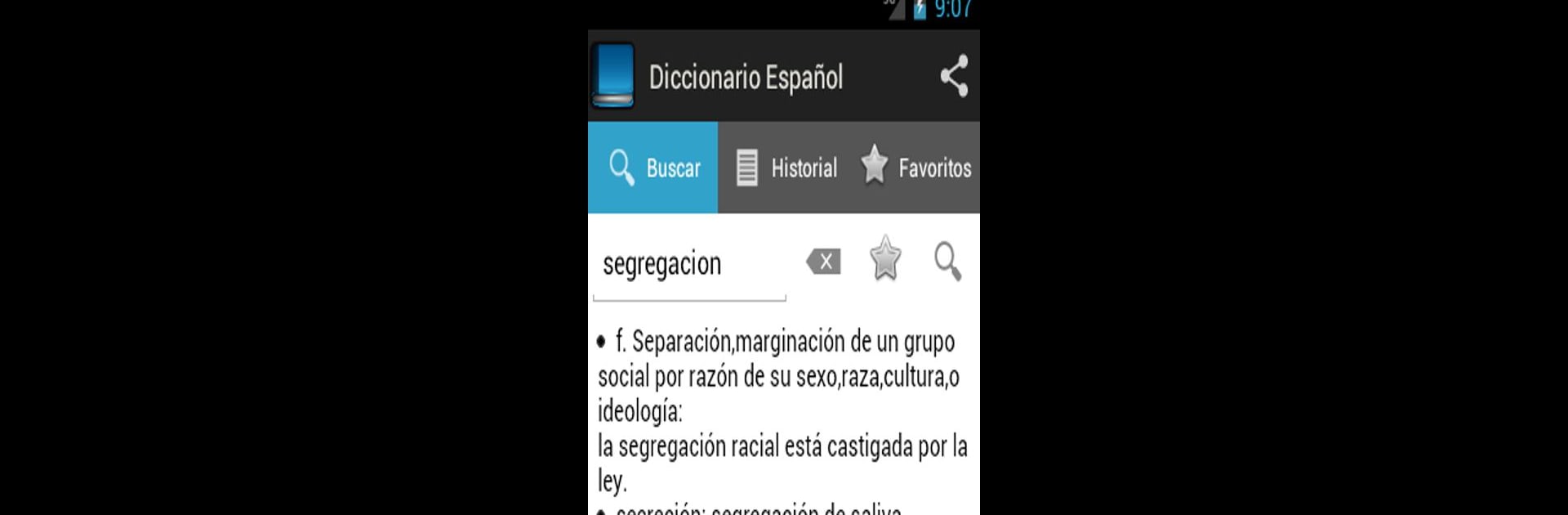 Spanish dictionary