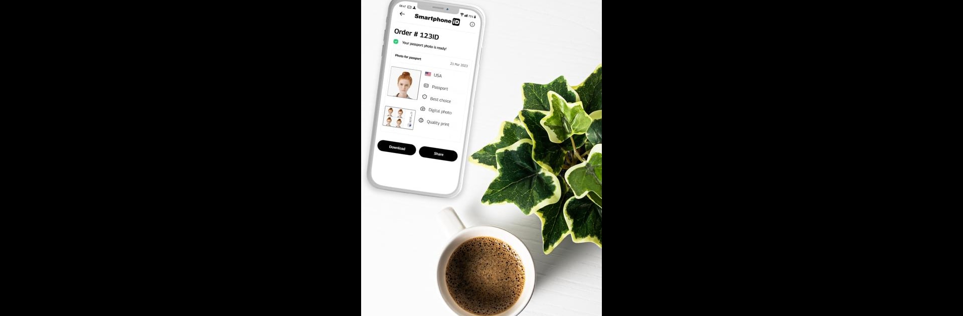 Smartphone iD - Photo identité