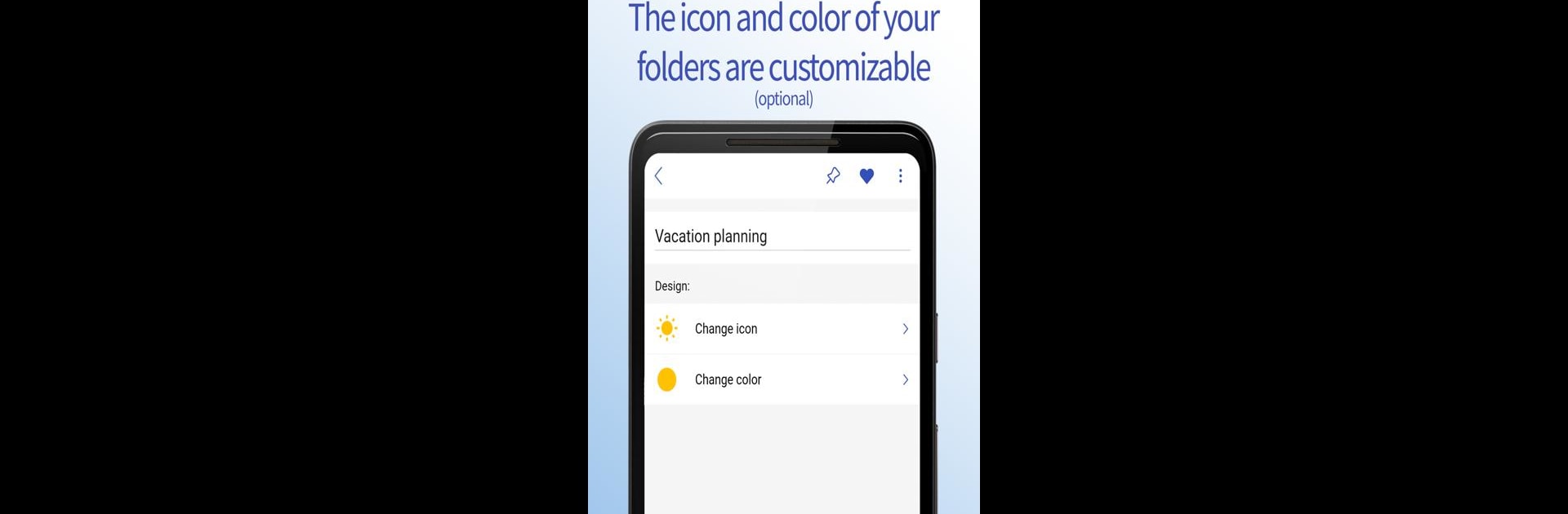 Notes in folders with checklists and pictures