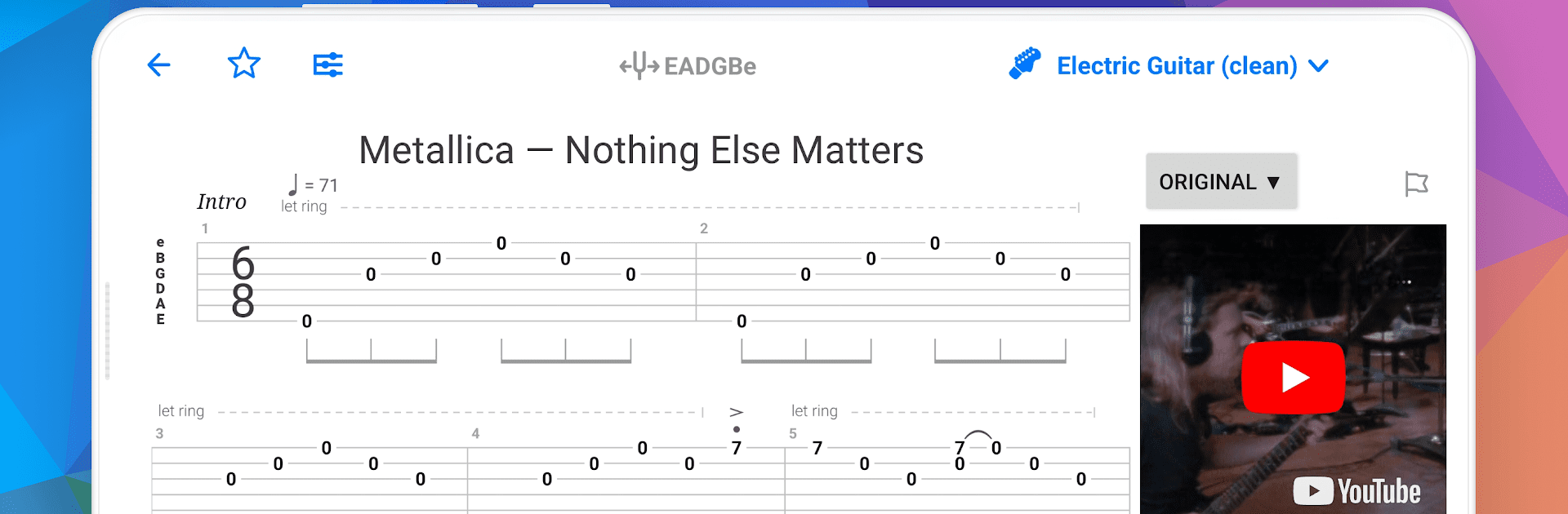 Songsterr Gitarren Tabs/Akkor.